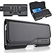 Stronden iPhone XR, iPhone 11 Holster - Leather Belt Case with Belt Clip [Magnetic Closure] Pouch w/Built in ID Card Holder (for Slim/Thin Case ONLY)