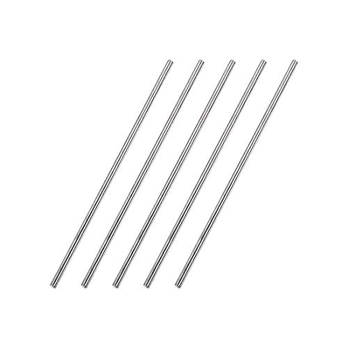 uxcell 3mm x 150mm 304 Stainless Steel Solid Round Rod for DIY Craft - 5pcs