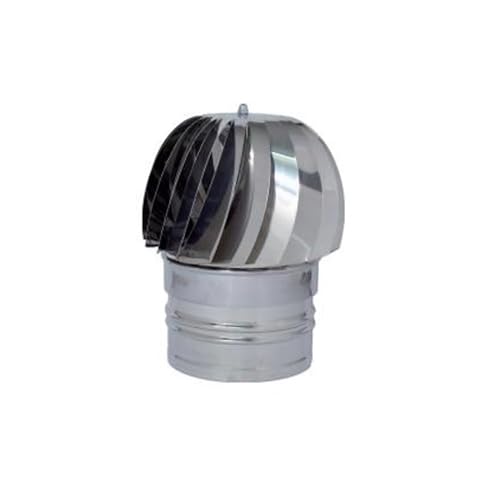 Comignolo girevole su base tonda in acciaio inox (100mm)