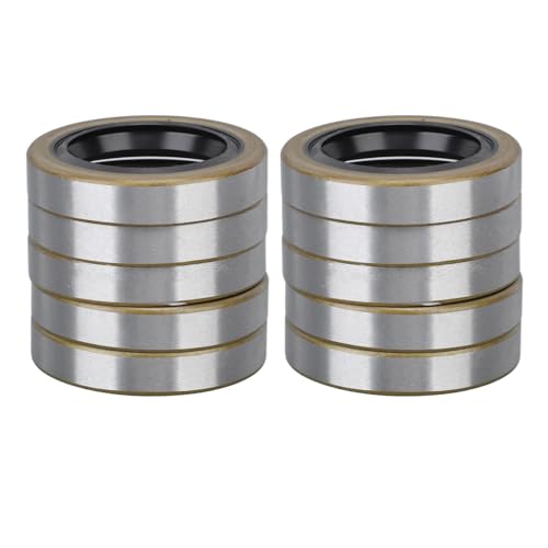 10Pcs Joints de Graisse à Lèvres Doubles, Joint de Roue de Moyeu d'Essieu de la Remorque Haute Dureté, S'Adapte à Dexter 010 019 00, Transcom 171255TB, pour 3500 Lbs Essieux