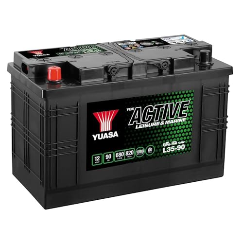 Yuasa L35-90 12V 90Ah 680CCA Maintenance Free High Performance Leisure & Marine Battery