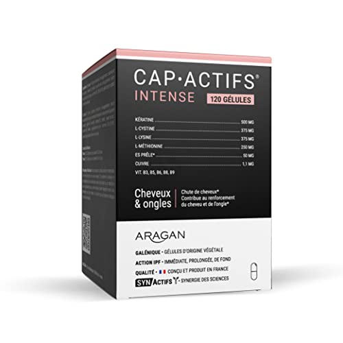 - Synactif - Capactif - 强健头发和指甲的食品补充剂 - 角蛋白、铜、锌和维生素 - 120 粒胶囊 - 分 2 个阶段服用 1 个月 - 法国制造