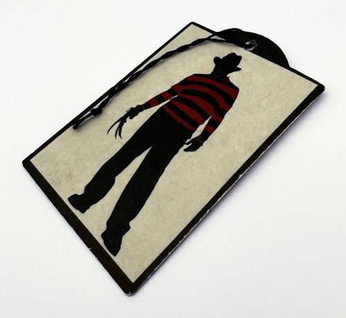Image of Elektroplate Officially Licensed Freddy Krueger Nightmare on Elm Street Automotive Air Fresheners for Vehicles | Midnight Chiller Scent (12-Pack) | Made in the USA