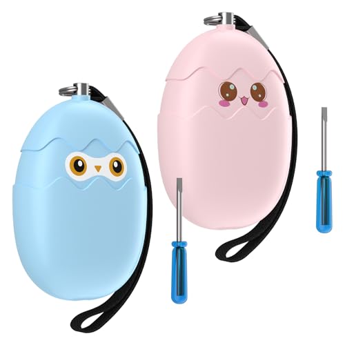 ORIA Personal Alarms for Women, 2 Pack 130dB with LED Flashl