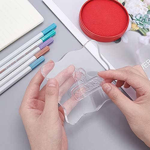 GLOBLELAND 9 Sheets Silicone Clear Stamps Seal for Card Making Decoration and DIY Scrapbooking(Christmas Theme, Cartoon, Birthday, Christmas, Dwarf elf, Cactus, Snowman, bee)