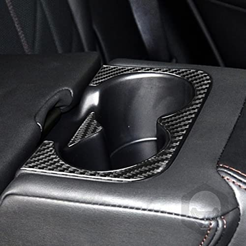 Cubierta de portavasos trasero de fibra de carbono para auto miniatura 5