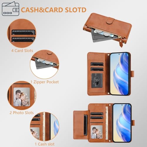 Étui portefeuille Galaxy S10E noir magnétique anti-choc multifonction - 7