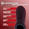 DUNLOP - Mens Furry Sherpa Slipper Boots - Memory Foam Plush Indoor House Slippers - Ankle Boot Slippers - Gifts for Men (9 UK, Charcoal) #4