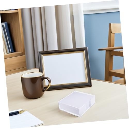 Distributeur de bloc-notes carré transparent pour bureau