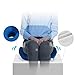 ChuYiElegance Breathable Seat Cushion for Chairs with Removable Cover, Blue