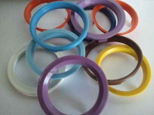 Set of 4 Plastic Hub Centric Rings 72.6mm OD - 67.1mm ID - European Made