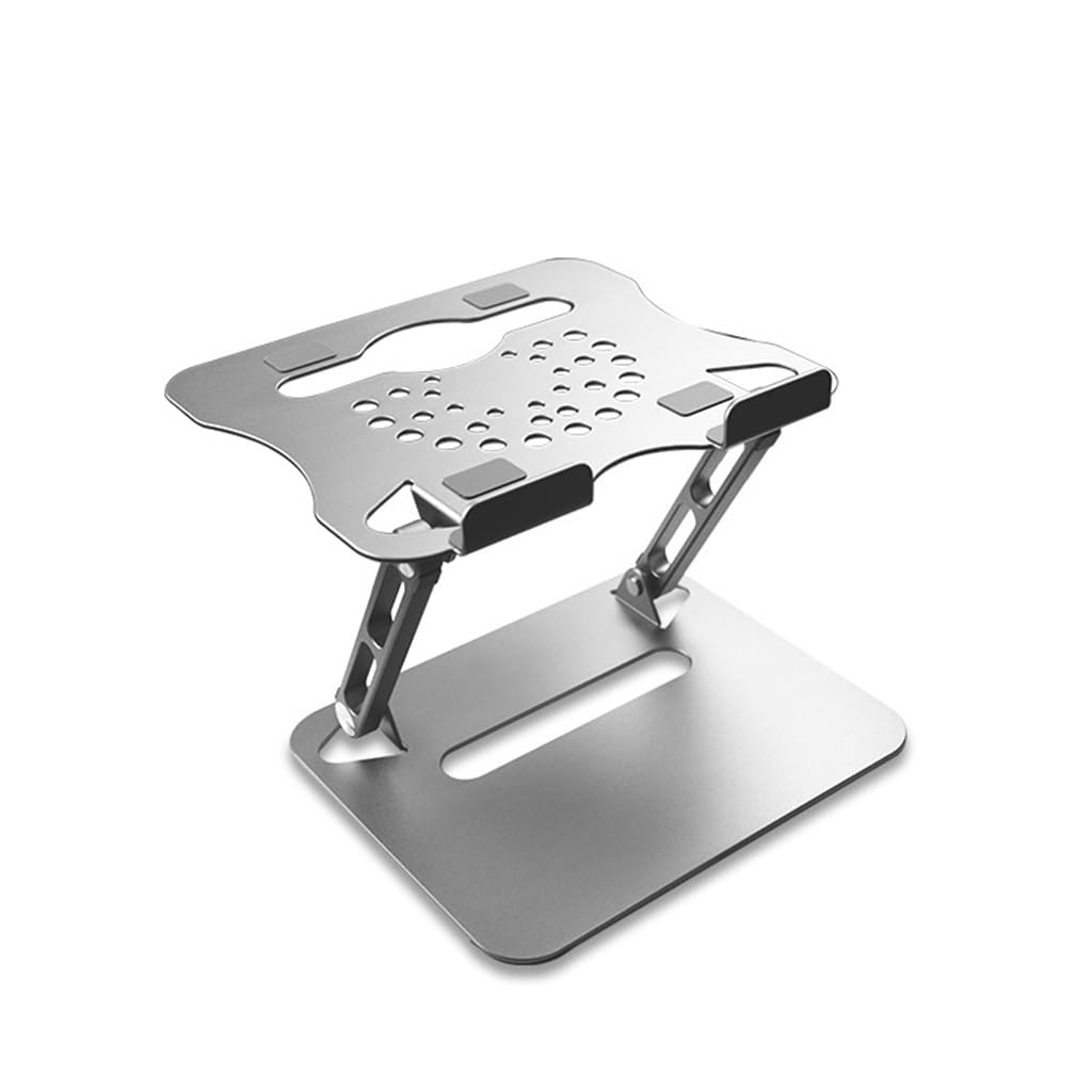 ZHCHAO Aluminum Alloy Folding Laptop Stand Tablet Fixed Office Artifact Universal Lift Telescopic White-Fruit peach5