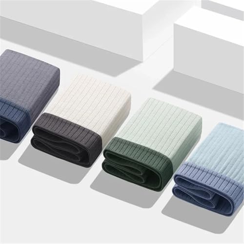 Men's Solid Color Casual Soft And Comfortable Ribbed Boxer Briefs 1 Piece Set3