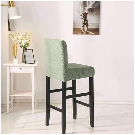 Premium Barstool Covers - Set of 4, Stylish Pub Chair Slipcovers for Short Swivel Dining & Back Bar Stools, Easy to Clean, Durable Fabric, Perfect for Home & Restaurants
