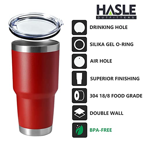 Image of 30oz Tumbler Stainless Steel Coffee Tumbler Double Wall Vacuum Insulated Travel Mug with Lid (Red, 4 Pack)