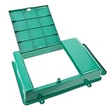 Milisten Mailbox da Parete in Plastica Verde Scatola Postale Semplice per Lettere e Documenti Contenitore Multiuso per Casa Ufficio e Giardino Senza Serratura