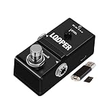 Amuzik Tiny Looper Effect Pedal Loop Pedal for Electric Guitar, Guitar Effects Pedal, 10 Minutes of
