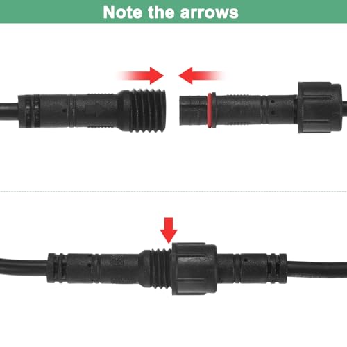 Cordon d'extension 3 broches pour éclairage de terrasse et projecteur de jardin - 5