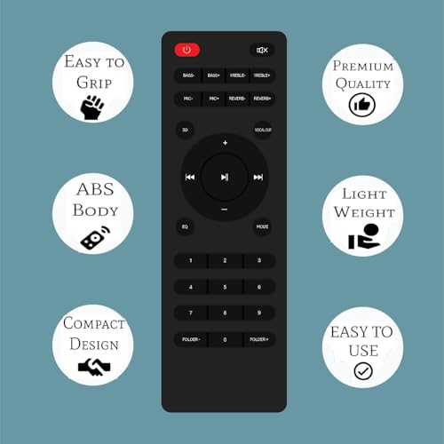 Image of ZIEVA Compatible with Boat Soundbar and Speaker System Audio /Video System Remote Control, Easy Control for Volume, EQ, and Input Selection (Your Old Remote Must be Exactly Same) (HOT 140)