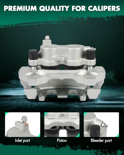 Image of SCITOO 18B5297A 18B5296A Front Left & Right Disc Brake Calipers Assembly w /Bracket for Dodge for Durango 2011-2018,for Jeep for Grand Cherokee 2011-2020