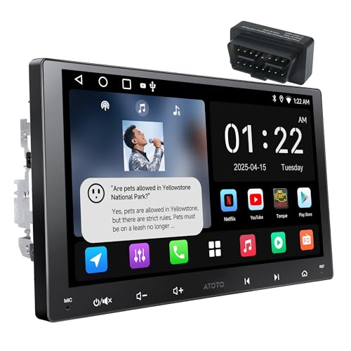 [9-Inch] ATOTOEXCEL Android Double Din Car Stereo
