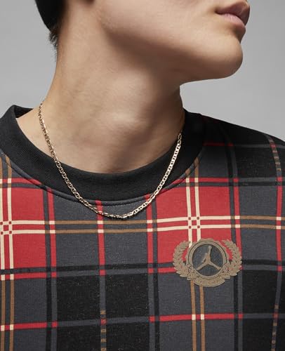 Jordan Girl's Brooklyn Plaid Fleece Crew (Big Kids)4