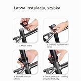 Dreamil Zacisk siodełka rowerowego z szybkomocującym aluminiowym zaciskiem do sztycy siodełka 31,8 mm, zacisk rurowy, zacisk siodełka, rower górski, szosowy, sztyca podsiodłowa (czarny)