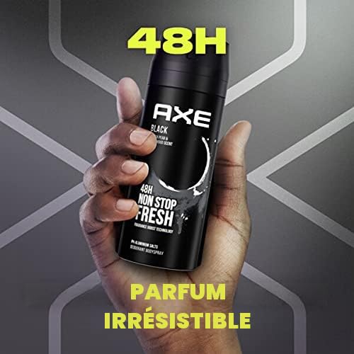 AXE Lot de 12 déodorants en spray noir sans aluminium - 12 x 150 ml - Déodorant en spray pour homme et homme (12 produits)