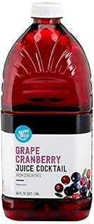 Amazon Brand - Happy Belly Grape Cranberry Juice from Concentrate, 64 Ounce