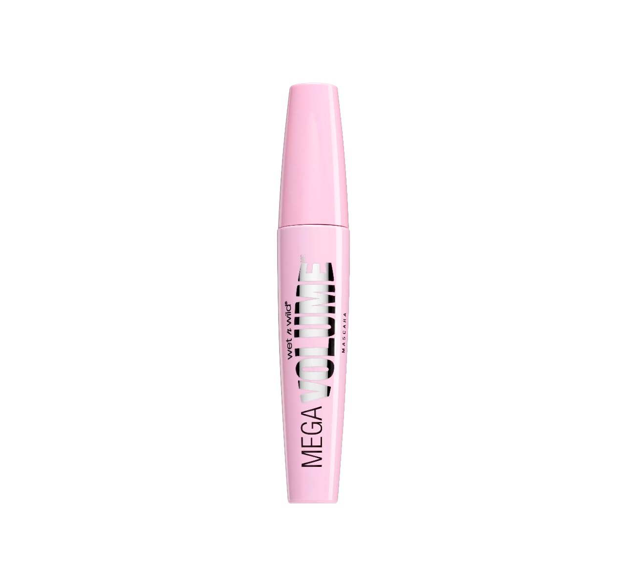 Wet n Wild, Mega Volume Mascara, Mascara Volumizzante e Ridensificante, Pennello in Fibra a Spirale e Formula Quick Loading Per un Volume Massimo, Arricchito con Vitamina E, Very Black