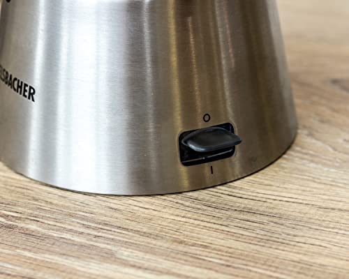 Foto von Rommelsbacher Espresso Kocher EKO 366/E, elektrisch, hochwertige Edelstahlkanne, Filtereinsatz für 3 oder 6 Tassen, verdecktes Heizelement, 360° Zentralsockel, automatische Abschaltung, 365 W