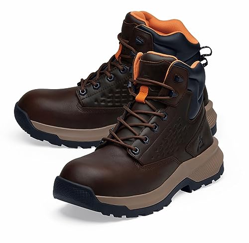 ACE Work Boots Everglades, Men's 6" Nano Composite Toe (NCT) Work Boots, Slip Resistant, Water Resistant3