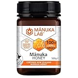 Manuka Lab Certified MGO 100+ New Zealand Manuka Honey 500g - The Ultimate Natural Sweetener and Energy Booster for Vitality and Healthy Skin