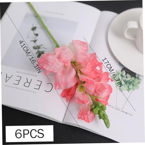 Centros de mesa para bodas con flores artificiales de delphinium de seda tacto real 16 pulgadas 4