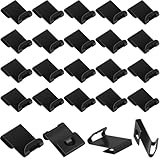 Poeland 20 Stück Aufhänger Haken für Bilder Rahmen, Zackenaufhänger Bilder Aufhängen Bildaufhängung Kit zum Aufhängen von Bilderrahmen für 2-3 mm dicke Alben (Schwarz)