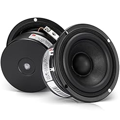 Facmogu Pack of 2 Full Range Bookshelf Speaker, 3 Inch 8 Ohm Anti-Magnetic HiFi Tweeter Wooden Enclosure Home Audio Woofer Multimedia Speakers (8Ω) - Les Beatles, Paul McCartney, John Lennon, RIngo Starr, George Harrison