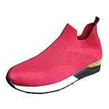 Turnschuhe Damen Schwarz Leder Sommerschuhe für Damen 2022 Atmungsaktiv Sportschuhe rutschfest Straßenlaufschuhe Leichte Laufschuhe Outdoor Athletic Freizeitschuhe Fashion Elegante Fitnessschuhe