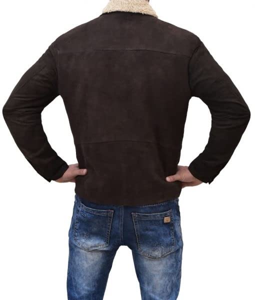 Real Suede Leather Jacket (M)3