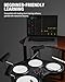 Donner Beat Go Electronic Drum Set, Portable Electric Drum Kit with Training Lessons for Beginners, Compact Table Drum with Drumstick and Backpack, 180 Voices 30 Demo Songs 15 Drum Kits