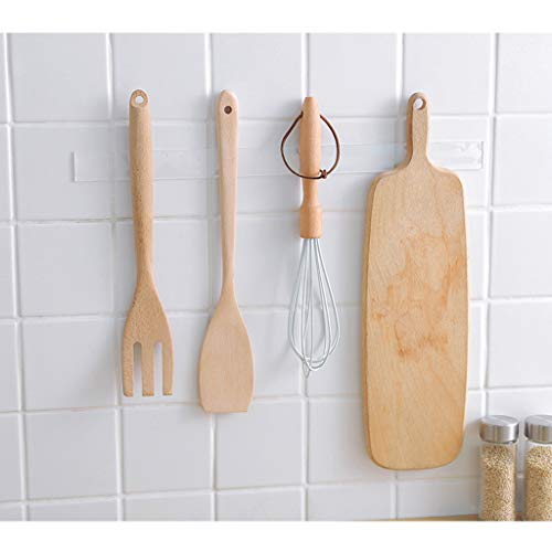 oshhni Fita adesiva dupla face transparente removível reutilizável Traceless 1 m