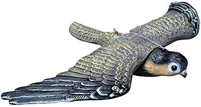 Defenders STV971 Swoop Flying Falcon, Decoy Bird Scarer, Life-Like Colouring, Brown, One Size