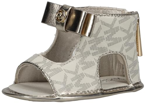 Michael Kors Baby Tilly DAHNIA 5 Girls Crib Shoes Layette Size 3 Vanilla