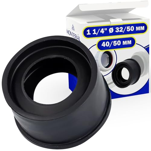 Sleeve for Connecting The Sink Trap to The Pipe HT 1 1/4 Ø 32/50 mm for Connection 40/50 mm - MONTERAL
