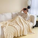 Ultraweiche Fleece-Überwurfdecke für Couch, luxuriöse, dicke, warme Decke...