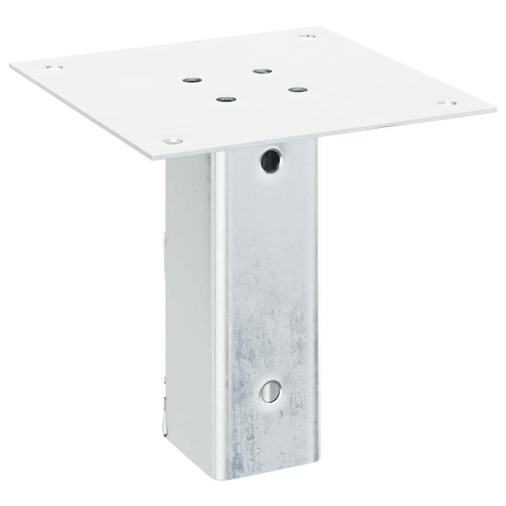 Pfostenträger Quadratisch 12 Stk 46x46mm Stahl Verzinkt | Feuerverzinkt, Korrosionsbeständig, Für Pavillon Zaun Geländer, Montagezubehör separat
