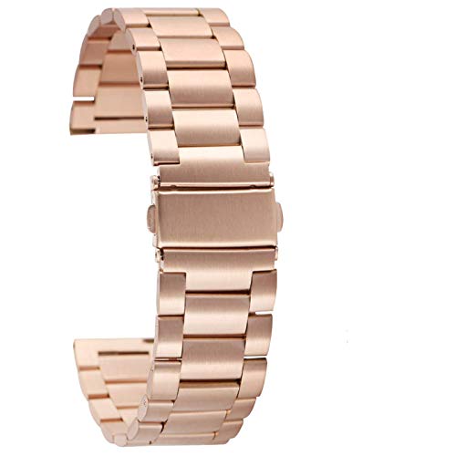 Bracelet de montre bracelet en acier inoxydable solide 20mm 22mm fin
