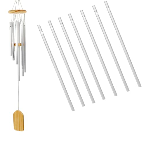 Healvian 12pcs Wind Chime Tubes,Metal Parts for DIY Crafts,Windchime Tubes Wind Chime Parts s Replacement,DIY Crafts for s s Courtyard Hanging Ornament