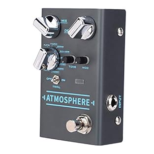 Built‑in 9 digital reverb types, including SPRING, CHURCH, PLATE, EKO‑VERB, SHIMMER, COMET, REWIND, FOREST, PULSE, apart from the traditional MIX, DECAY and TONE adjustment, has modulation effects depth control dedicated for modulation effects. The T...