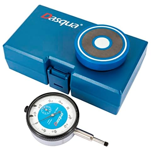 Dasqua 5111-0001 Dial Indicator with Magnetic Back, 0-10mm Range Cover