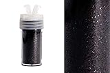 purpurina negra hacer Diámetro de las partículas de purpurina: aprox. 0,26 mm. Contenido: 10 g (equivalente a aprox. 30 ml). Decoración para esparcir en la lata